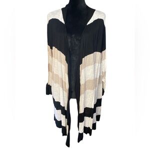 Dress Barn Striped Cardigan